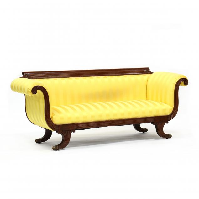 FEDERAL STYLE UPHOLSTERED MAHOGANY 34b317