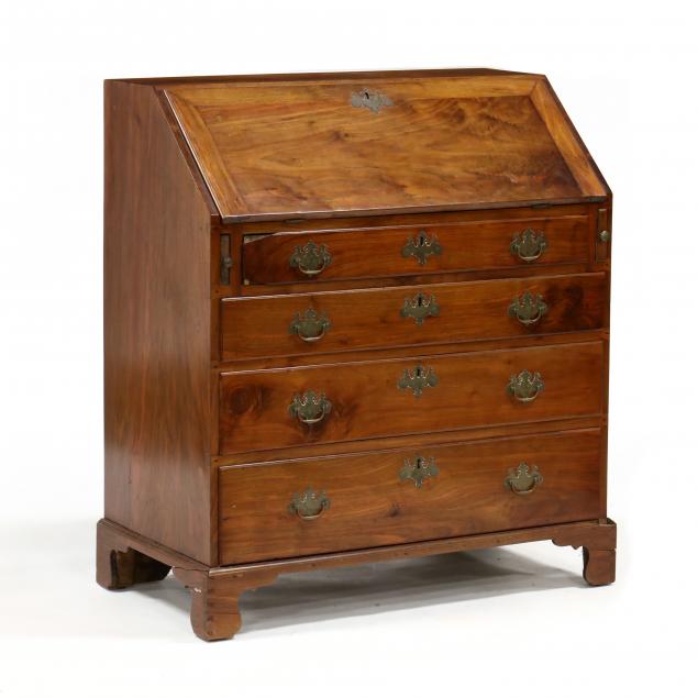 AMERICAN CHIPPENDALE WALNUT SLANT