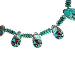 Kewa Turquoise Necklace, with Mosaic