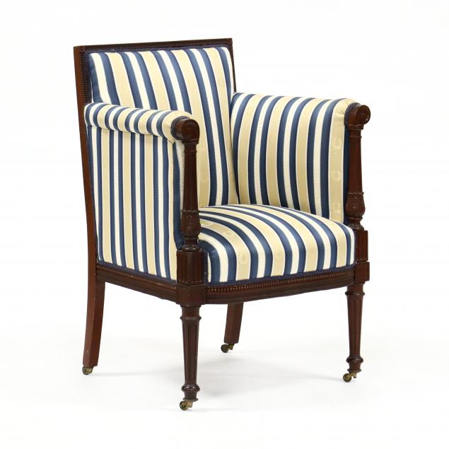 LOUIS XVI STYLE MAHOGANY BERGERE 34b3e7