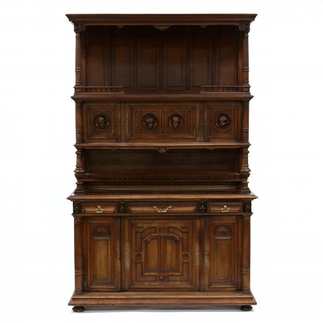 CONTINENTAL CARVED WALNUT COURT 34b3fa