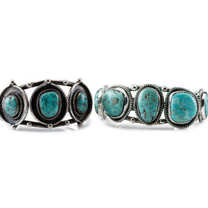 Navajo Silver Wire Cuff Bracelets,