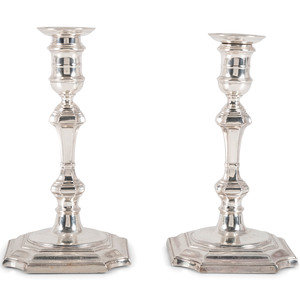 A Pair of Silver Georgian Style