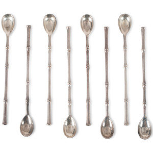 A Set of Tiffany & Co. Silver Bamboo