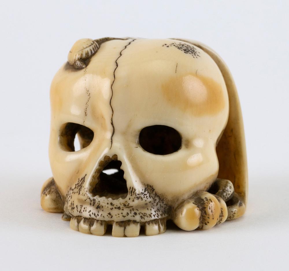 JAPANESE NETSUKE BY RYURAKU MID 19TH 34dba6