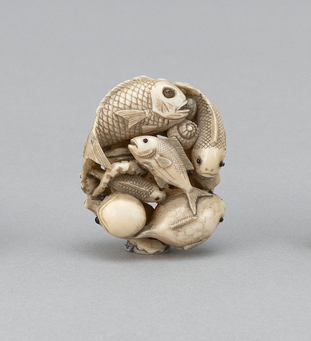 JAPANESE NETSUKE BY KAIGYOKUSAI