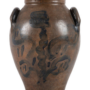 An Ohio Cobalt Decorated Stoneware Crock
Mogadore,