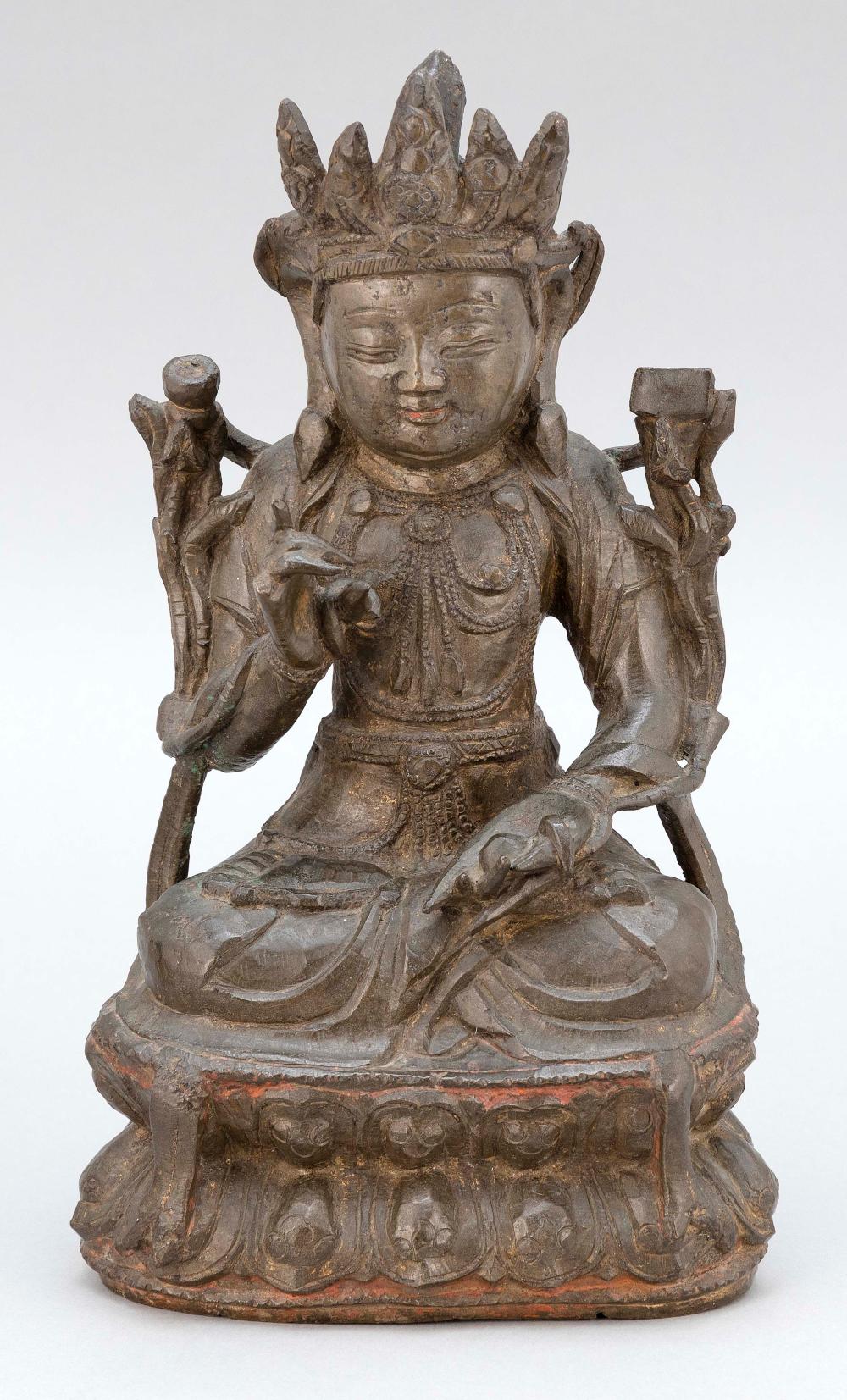 CHINESE BRONZE FIGURE OF TARA 19TH 34dc53