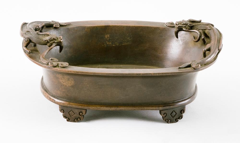 CHINESE BRONZE CENSER LATE 19TH/EARLY