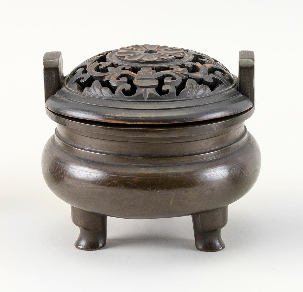 CHINESE BRONZE CENSER EARLY 20TH 34dc5b