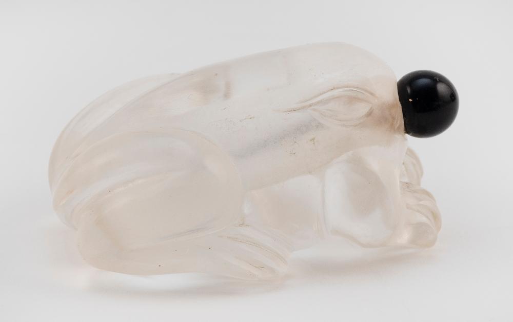 CHINESE ROCK CRYSTAL SNUFF BOTTLE