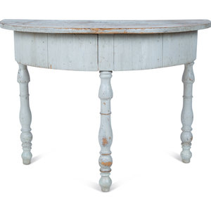 A Swedish Painted Demilune Console 34dcb2