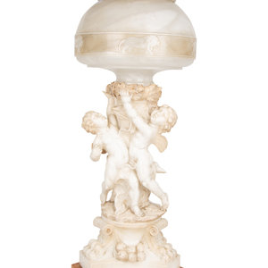 An Italian Carved Alabaster and