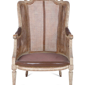 A Louis XVI Style Caned Bergere LATE 34dce6