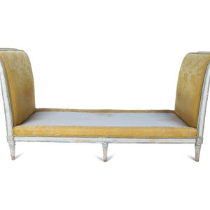 A Louis XVI Gray Painted Daybed 19TH 34dcf1