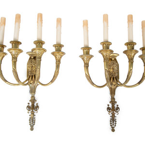 A Pair of French Empire Style Gilt 34dcfd