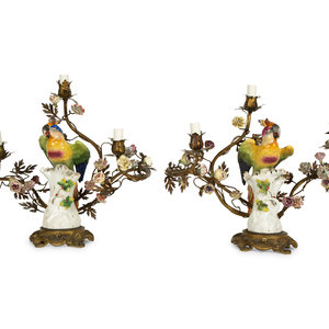 A Near Pair of French Porcelain,