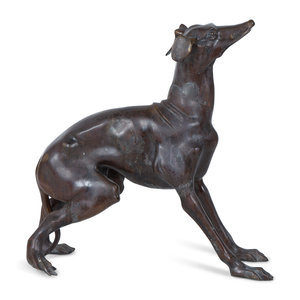 A Cast Metal Model of a Seated