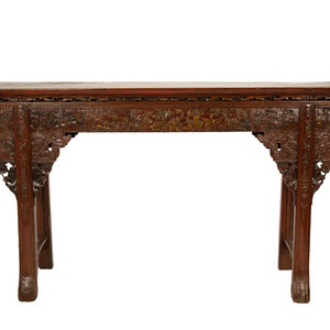 A Chinese Painted Hardwood Altar 34ddb2