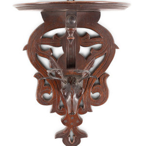 Two Black Forest Carved Wall Shelves includes 34ddd3