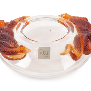 A Lalique Serpent Bowl 20th Century with 34ddde