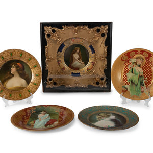 A Collection of Five Tin Lithographed