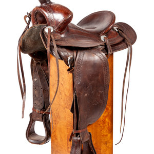 G.L. Lawrence Co. Tooled Roping Saddle
20th