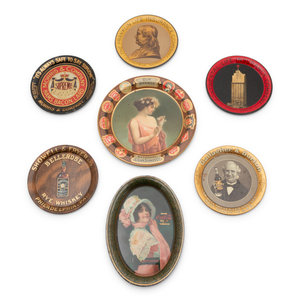 A Collection of Seven Tin Lithographed