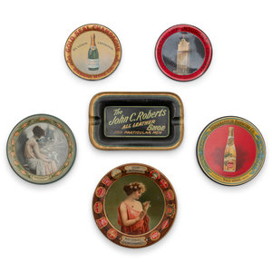 A Collection of Six Tin Lithographed