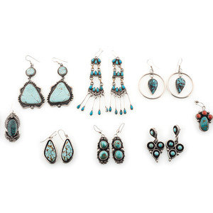 Navajo Silver and Turquoise Earrings
second