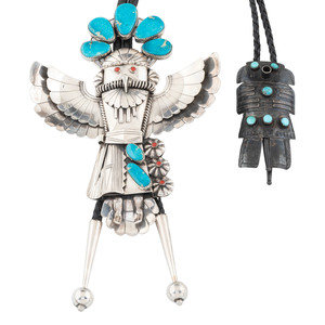 Navajo Silver Katsina Bolo Ties
second