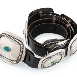 Southwestern-style Silver Concha Belt,