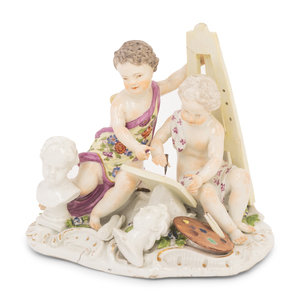 A Meissen Porcelain Figural Group 34deed