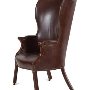 An English Leather Upholstered 34defb