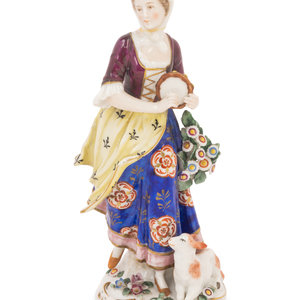 A Chelsea Porcelain Figure
Mid-18th