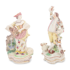 Two English Porcelain Figures of