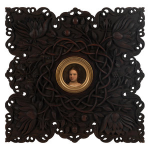 An Ornate Carved Indian Frame,