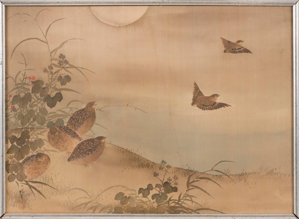 JAPANESE PAINTING ON SILK LATE 34df21