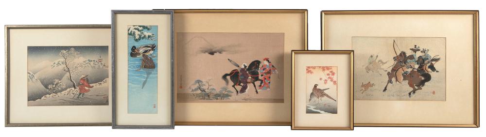 COLLECTION OF FIVE JAPANESE WOODBLOCK 34df65