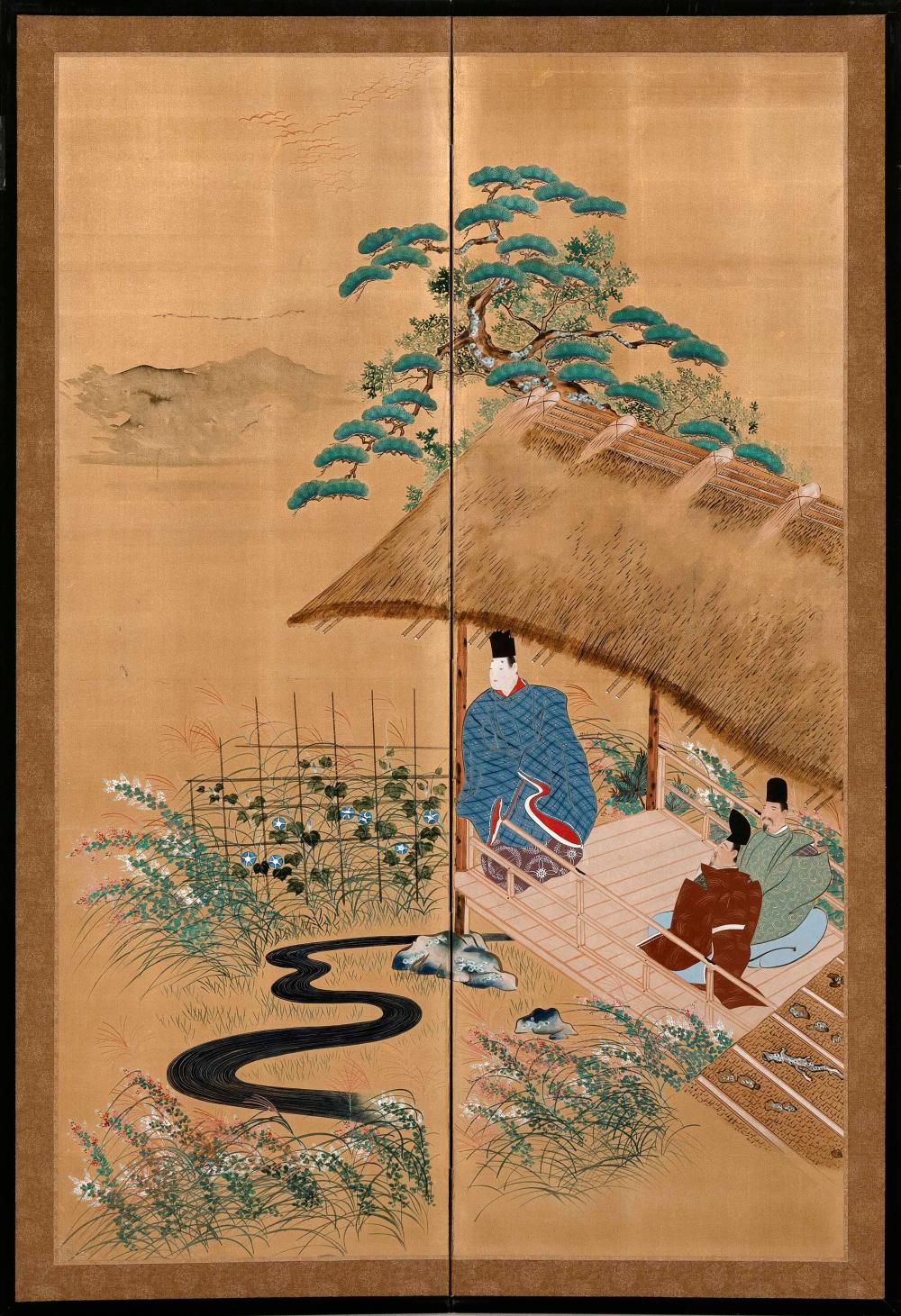 JAPANESE TWO-PANEL SCREEN FIRST