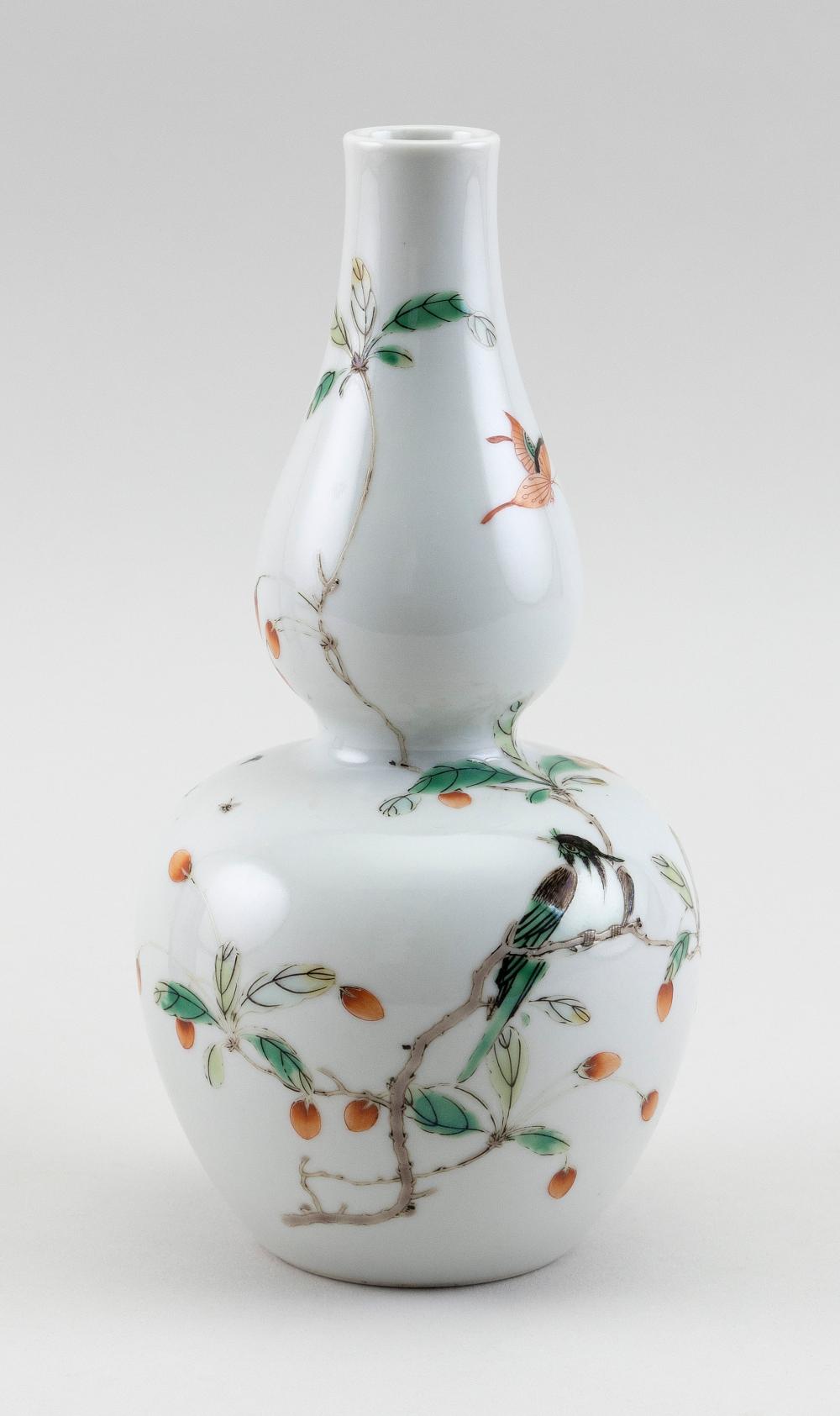 CHINESE POLYCHROME PORCELAIN DOUBLE 34df97
