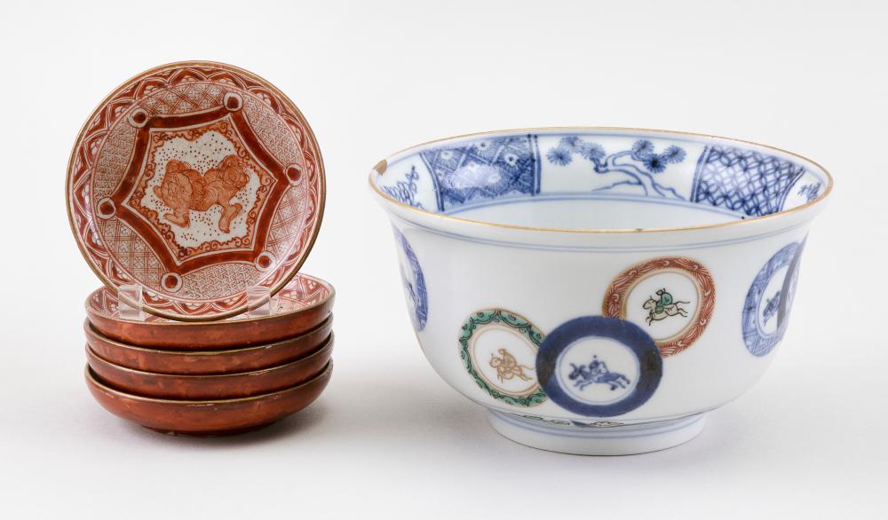 SIX ASSORTED JAPANESE PORCELAINS