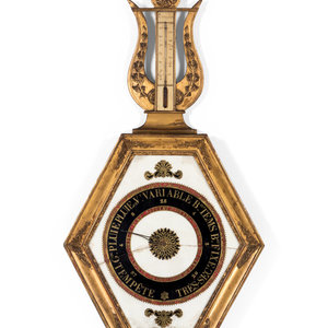A French Giltwood Barometer and