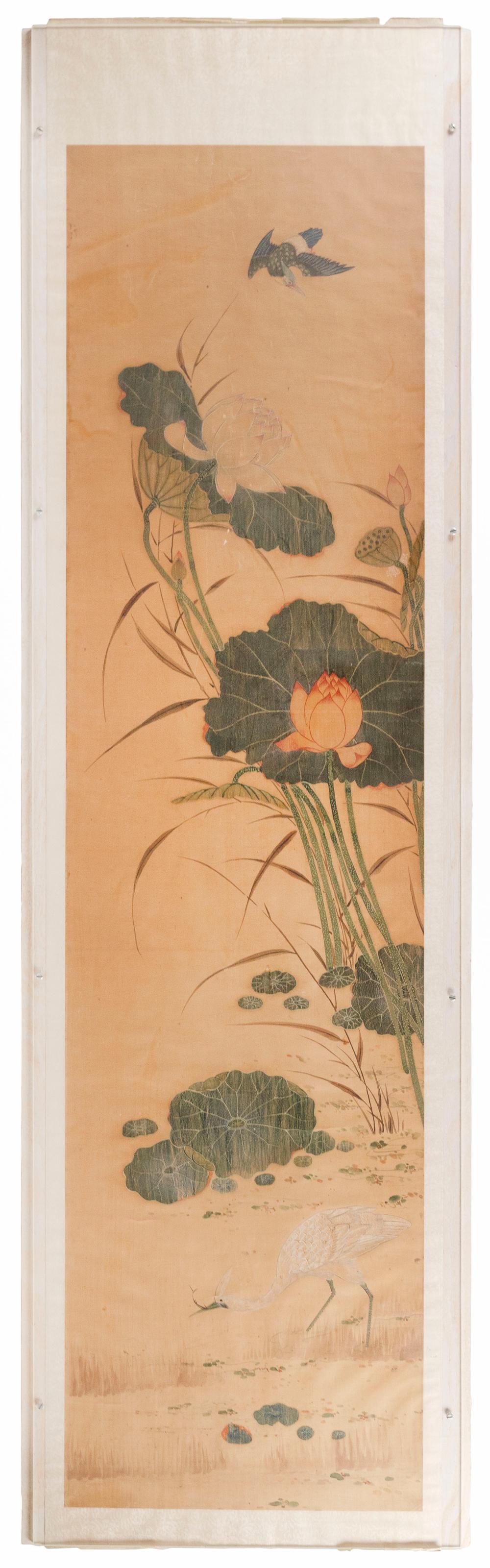 CHINESE SCROLL PAINTING ON SILK