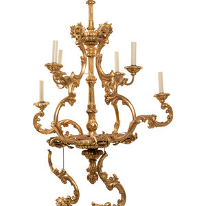 An Austrian Giltwood Eight Light 34e075