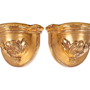 A Pair of Continental Giltwood