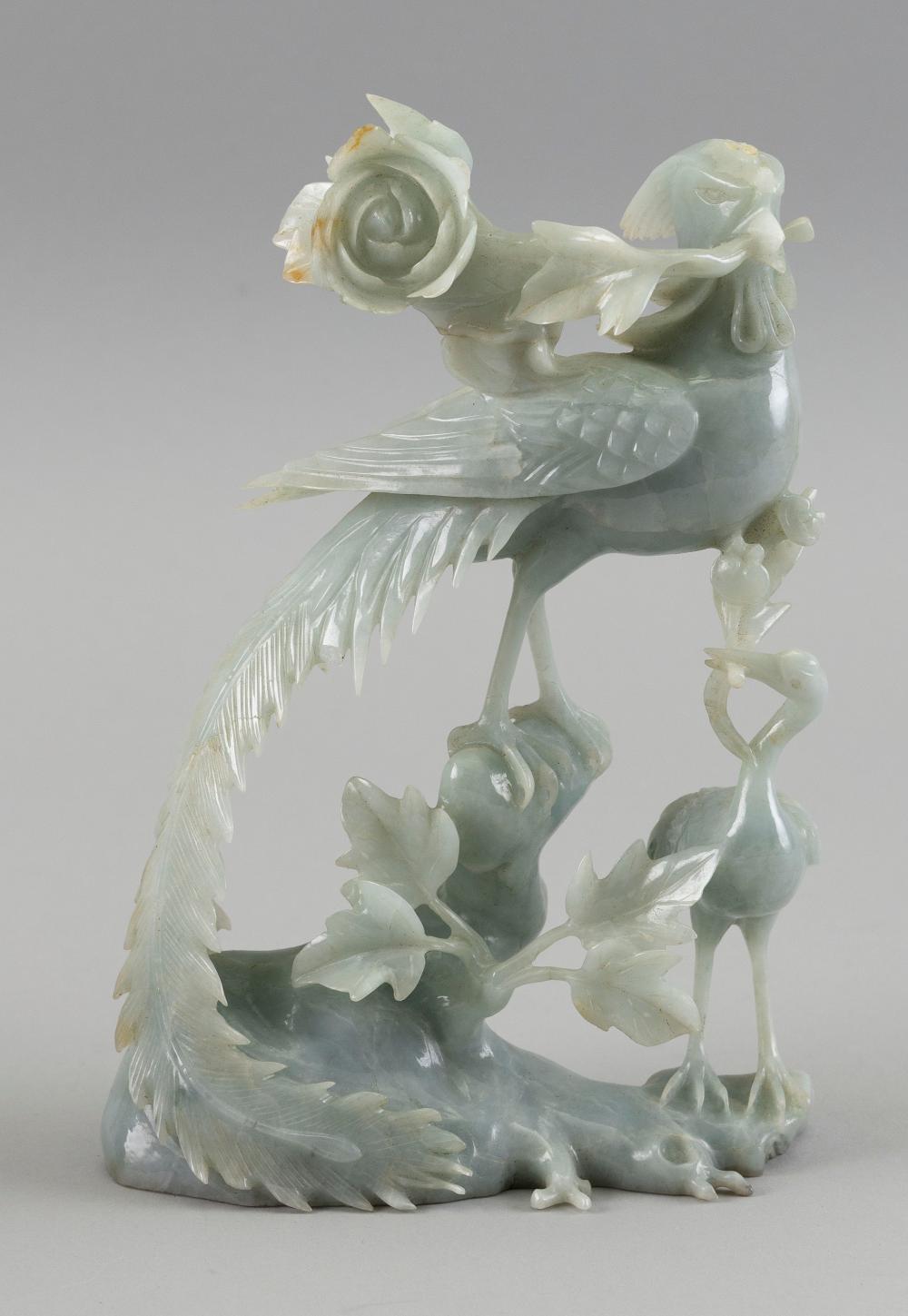 CHINESE PALE GREEN JADE CARVING 34e0a0