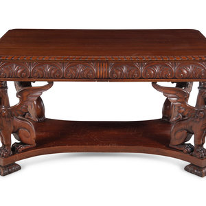 A Renaissance Revival Mahogany