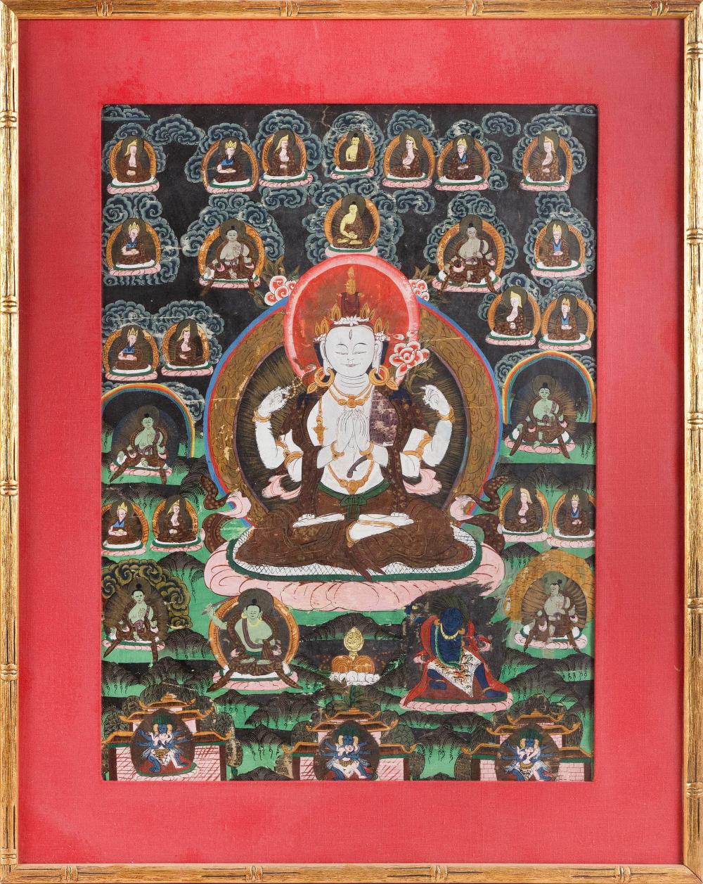 TIBETAN THANGKA EARLY 20TH CENTURY