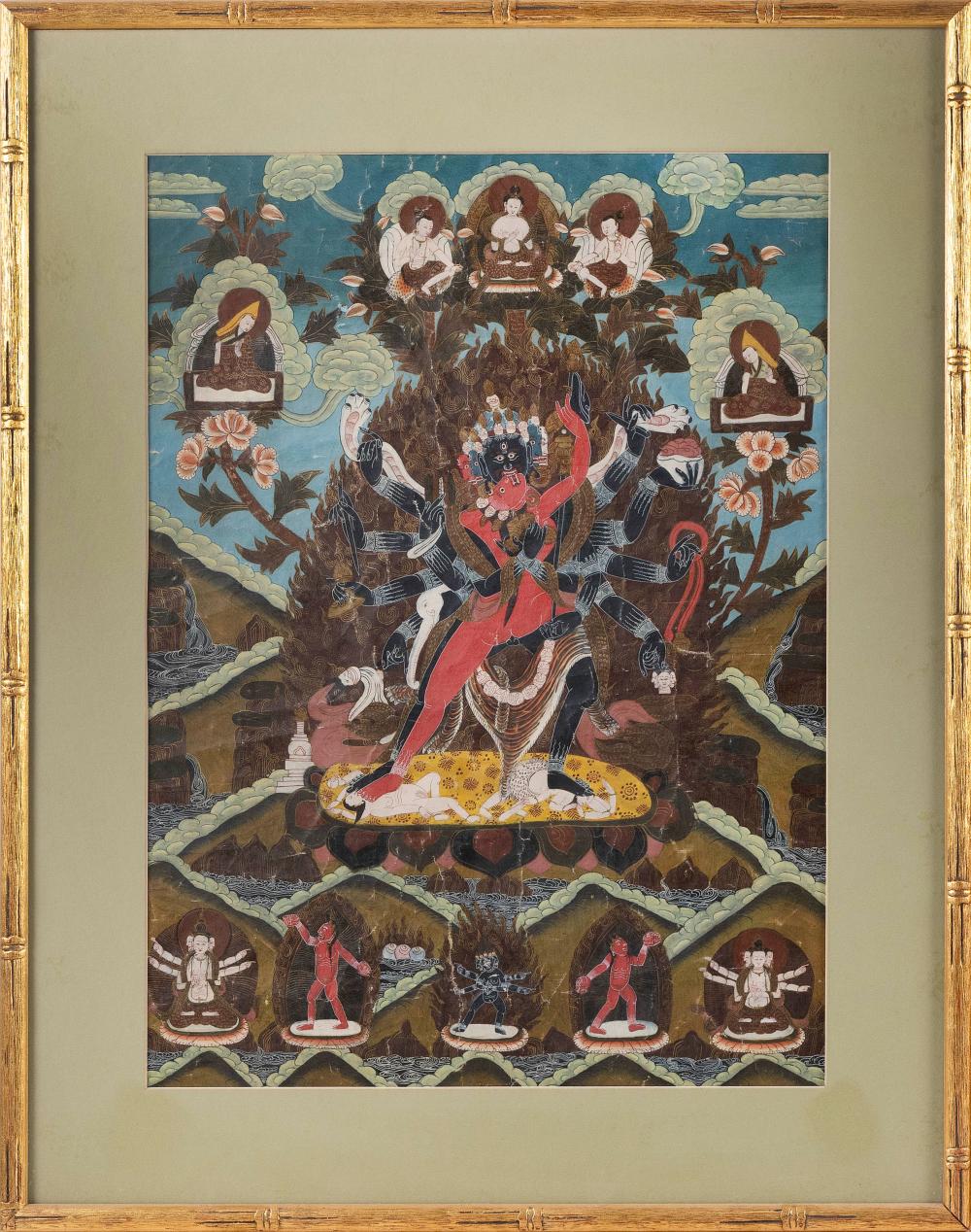 TIBETAN THANGKA EARLY 20TH CENTURY